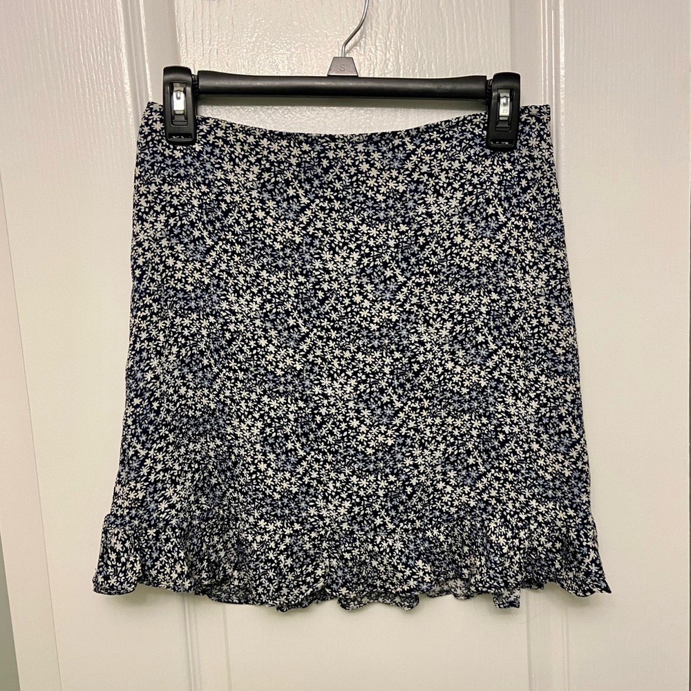 Abercrombie Blue Floral Skirt